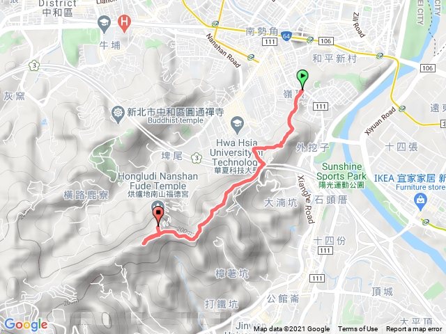 景新街登山口-南山福德宮（烘爐地）