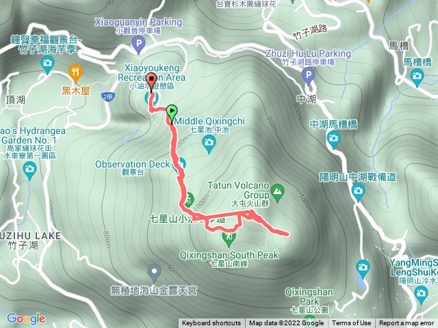 小油坑到七星山主峰和七星山東峰