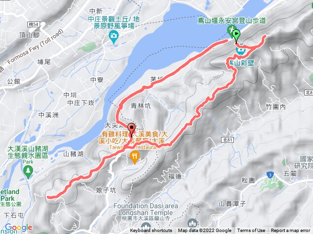 永安宮 福德坑山 鳶山彩壁 烏塗窟山娘子坑山 縱走