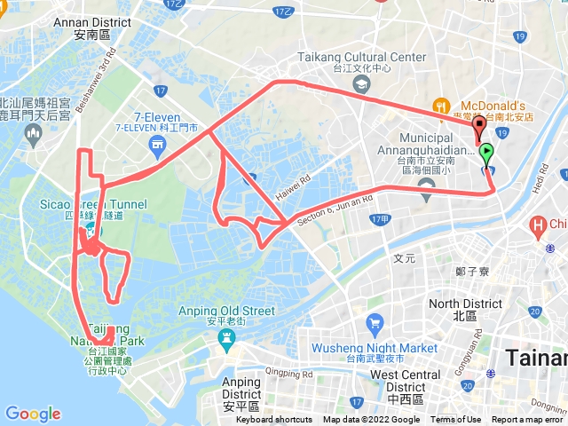 四草綠色隧道﹑台江