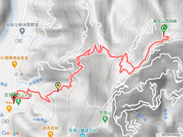 真笠山西南峰（涼山）