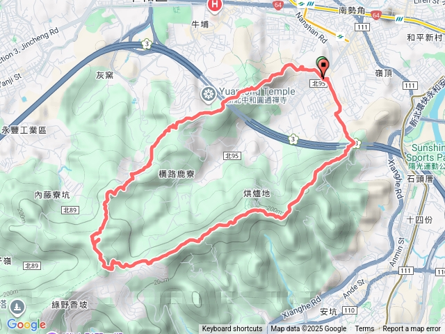 2025微笑山線大縱走尋寶集章任務微笑山線：【天上山系】烘爐地土地公段20250808