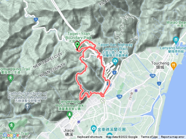 湖底嶺大小金面山猴洞坑瀑布跑馬古道