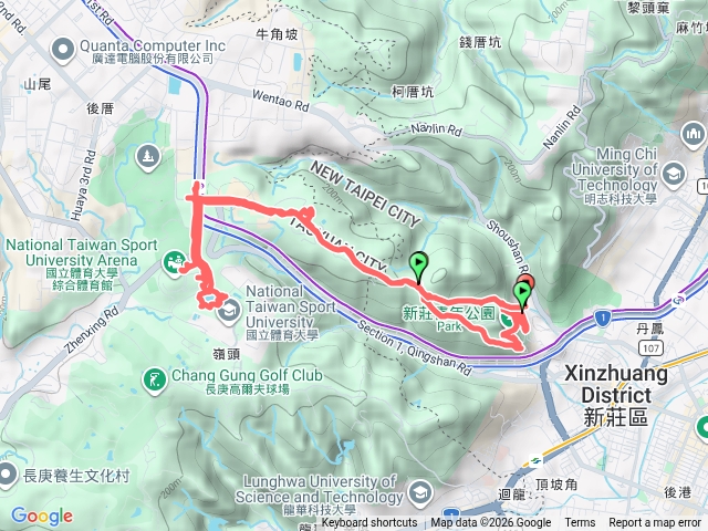 新莊青年公園步道～林口體育大學