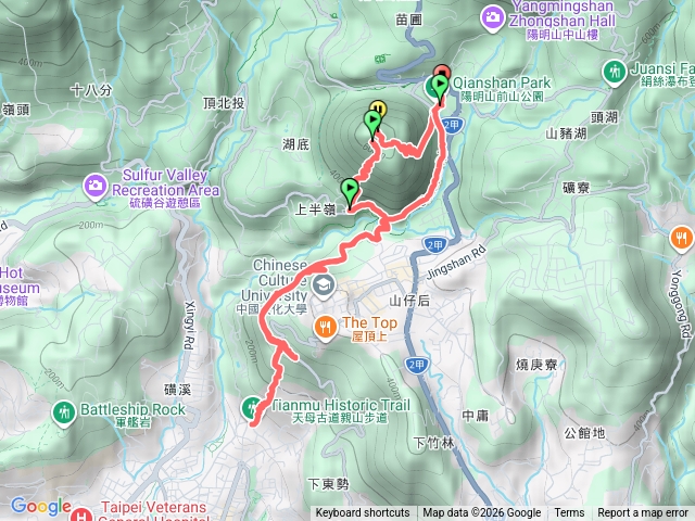 紗帽山+天母古道來回