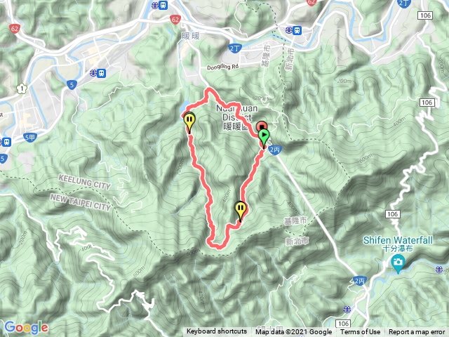 暖東峽谷西勢古道更新路線