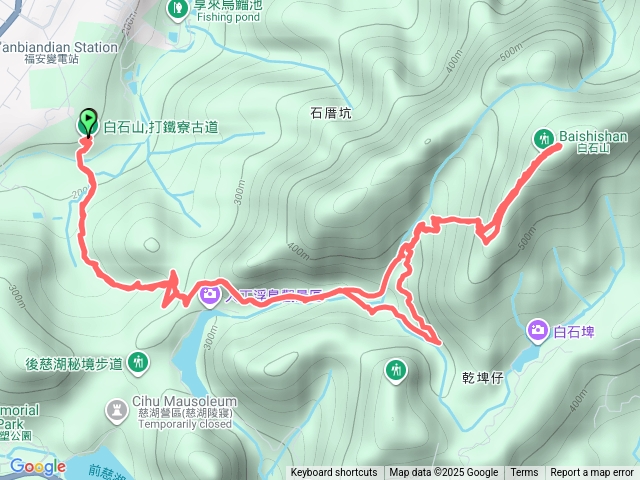 打鐵寮古道上白石山