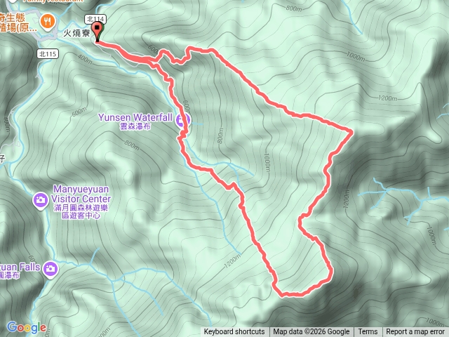 逐鹿、卡保山 O型縱走預覽圖