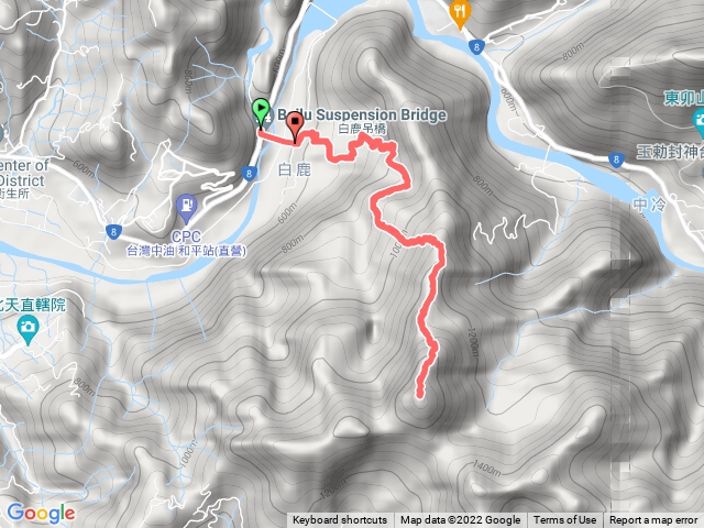 白毛山A進A出(白鹿吊橋上)
