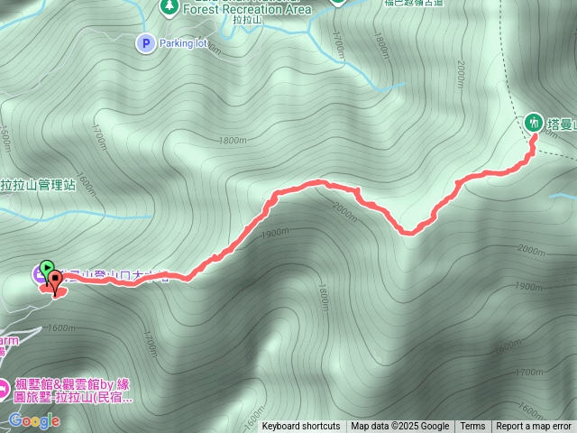 桃園復興拉拉山地區行程 : 新北最高峰-塔曼山。