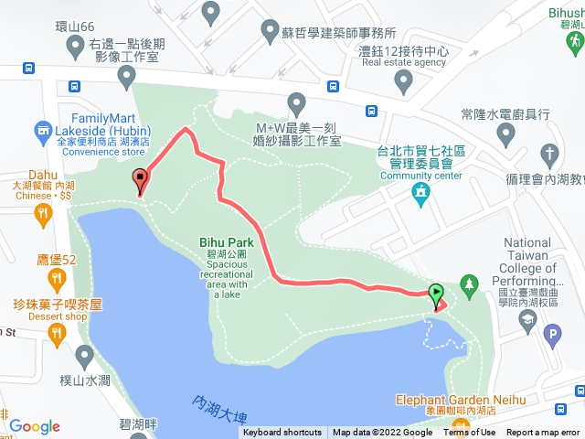 碧湖公園內步道