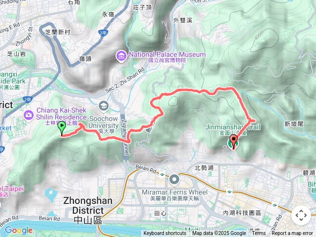 不知道去那裏之劍潭到內湖金面山夜景