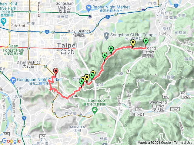 臺北大縱走-第六段