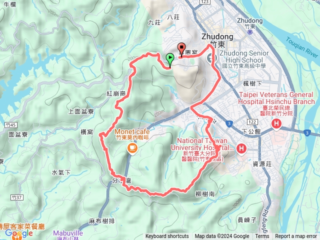 竹東三山大O繞8字路線禁止進入