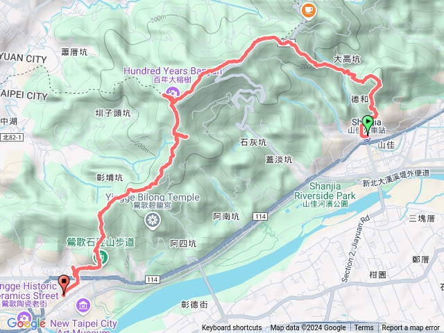 2024-12-15山佳火車站-牛埔山-石灰坑山-鶯歌石-鶯歌火車站預覽圖