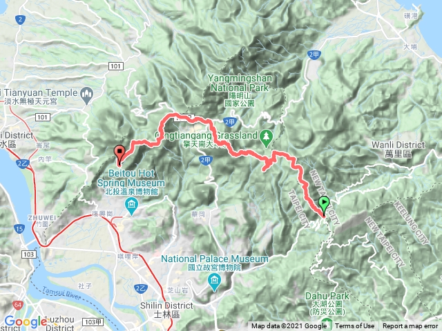 陽明山東西縱走