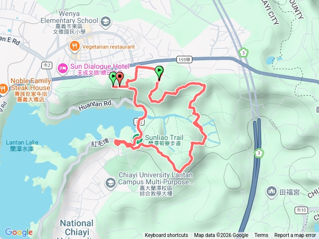 蘭潭步道、山子頂山、紅毛埤山O繞預覽圖