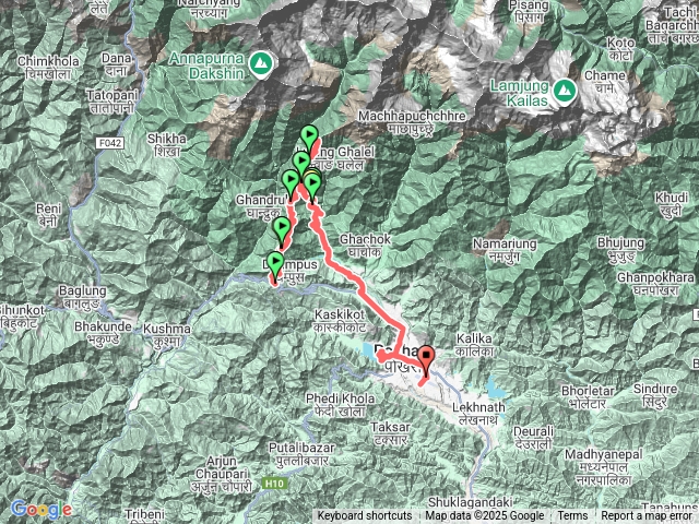 尼泊爾博克拉馬蒂山