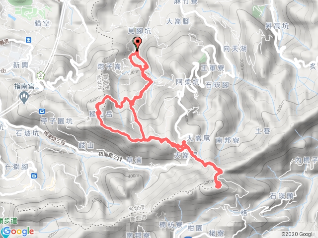 炮仔崙瀑布登猴山岳、二格山