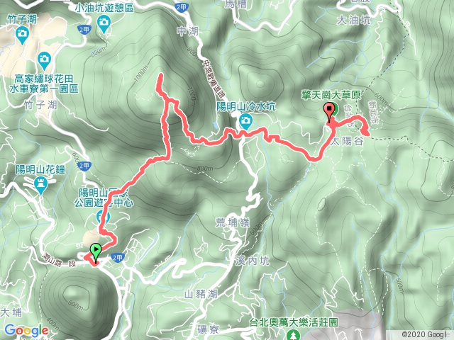 七星山主峰連走七星山北峰、七星山東峰、冷擎步道