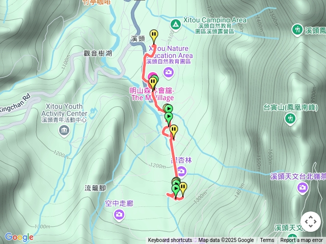 早安2025032209：17登溪頭天文臺步道祝順心如意。_