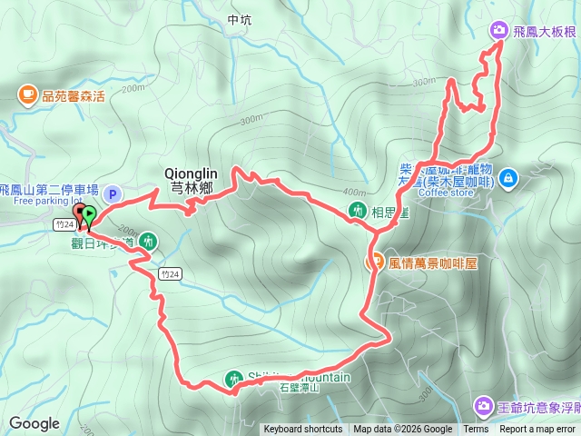 石壁潭、中坑山、大板根、飛鳳山預覽圖