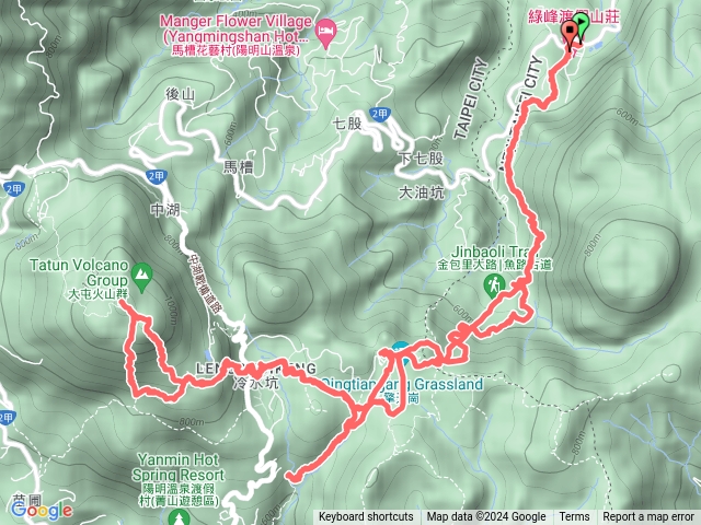 八煙-魚路古道-擎天崗-七星山主峰東峰