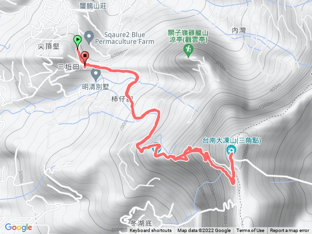 台南關子嶺大棟山