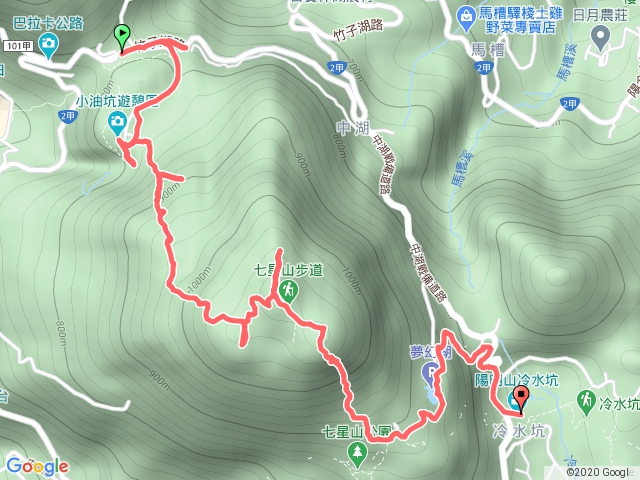 七星山南峰主峰北峰東峰連走