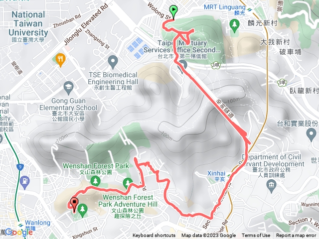 福州山公園到文山森林公園