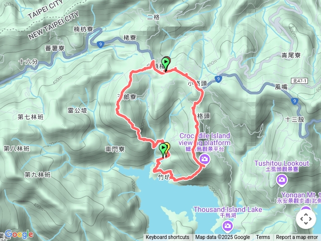 二格公園-雷公埤山-小格頭獅頭山