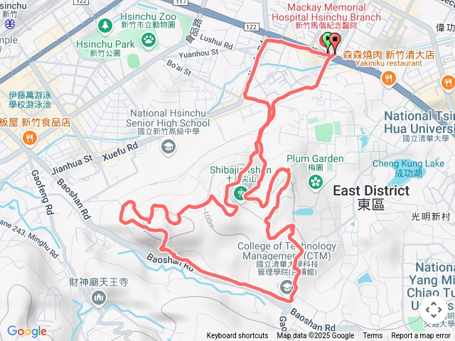 十八尖山三峰串連清大櫻花林蝴蝶園
