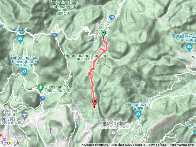 110.11.25陽明山南北縱走