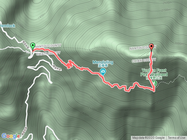 玉山前峰(上山時間)