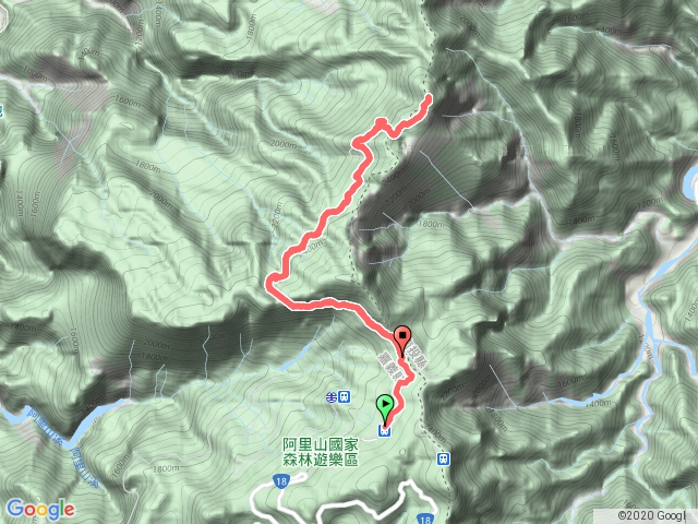阿里山沼平車站->眠月線石猴站->續登松山(原路往返約8小時)