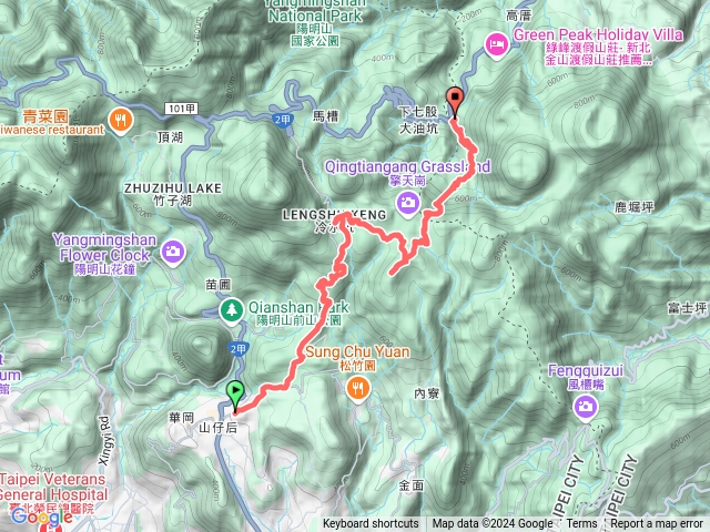 文化大學走上冷水坑、竹篙山、魚路古道預覽圖