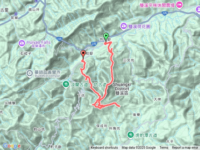 雙溪四柑縱走-外柑腳山、東柑腳山、柑腳山、柑腳城山