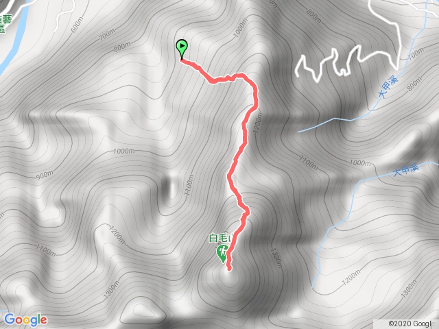 谷關七雄 白毛山