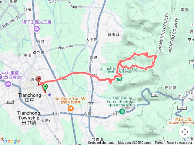 田中車站-大小劍山-望春風觀景台-內樹尾山