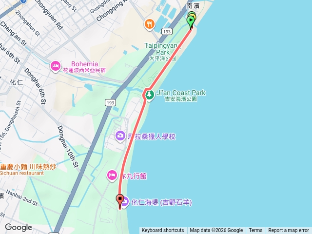 花蓮太平洋公園南濱。