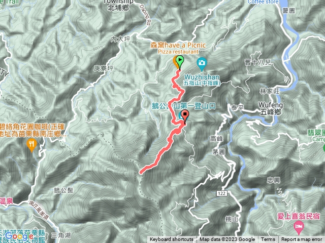 鵝公髻、大隘山