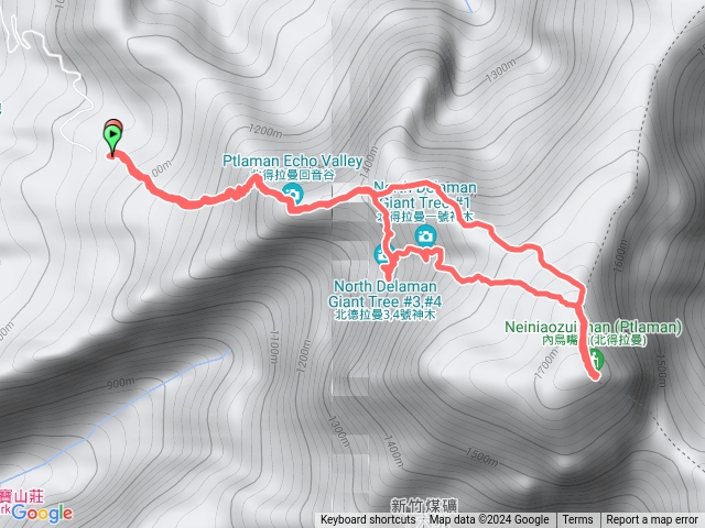 內鳥嘴山北德拉曼