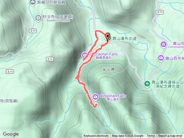 老梅瀑布青山瀑布