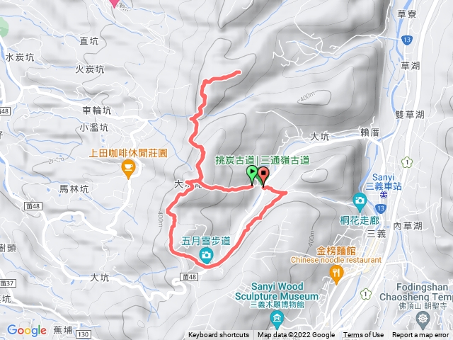 苗栗挑炭古道三通嶺探長潭坑山大坑尾山二連峰O繞20220417