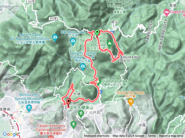 七星山主、東峰、夢幻湖O型縱走