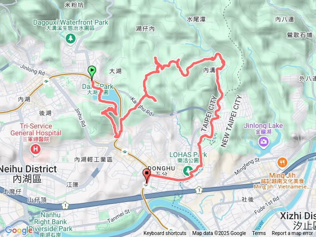 台北內湖三小山 大湖公園-白鷺鷥山-康樂山-明舉山(柿子山)-內溝溪自然生態步道-樂活公園賞櫻