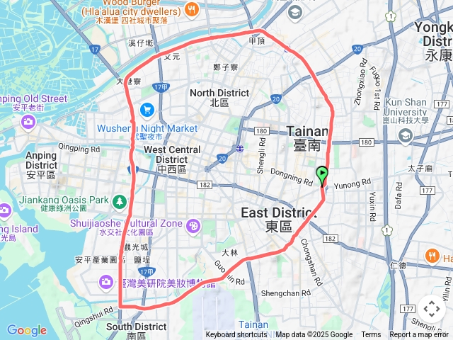 21k徒步環台南市