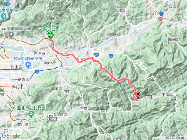 汐止大尖山四分尾山耳空龜山石底觀音山出平溪