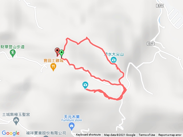 土城清水大尖山、二尖山O形