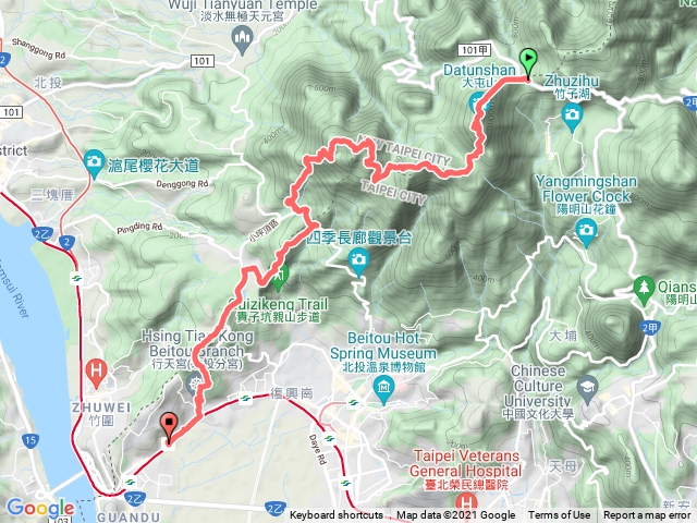 大屯面天向天連峰下興福寮小坪頂出忠義